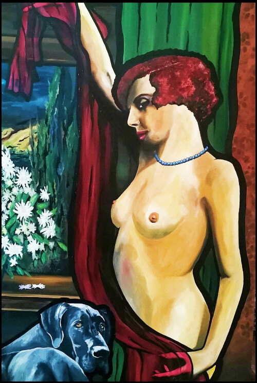 Lady by the window · Oil on canvas · 160 cm x 100 cm · 2022